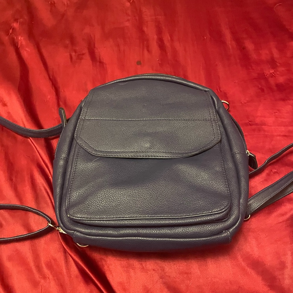 Dark Blue/Purple backpack book bag purse